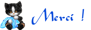 Gif merci chat